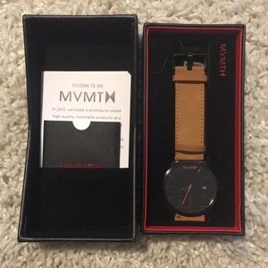 MVMT tan and black watch